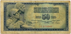 Yugoslavia - 50 Dinara 1968