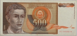 Yugoslavia - 500 Dinara 1991