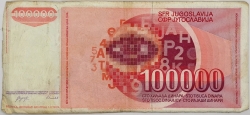 Yugoslavia - 100000 Dinara 1989