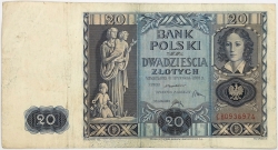 Poland - 20 Zlotych 1936