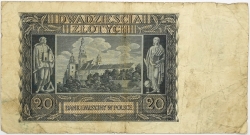 Poland - 20 Zlotych 1940