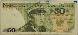 Poland - 50 Zlotych 1988