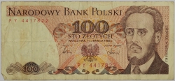 Poland - 100 Zlotych 1986