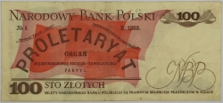 Poland - 100 Zlotych 1986