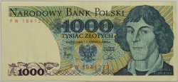 Poland - 1000 Zlotych 1982