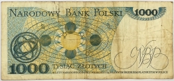 Poland - 1000 Zlotych 1982
