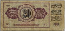 Yugoslavia - 20 Dinara 1978