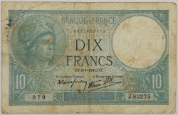 France - 10 Francs 1941