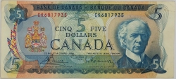 Canada - 5 Dollar 1972