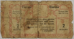 Hungary - 2 Korona 1919 Beregszász