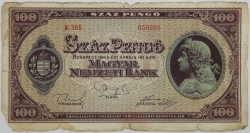 Hungary - 100 Pengo 1945 