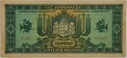 Hungary - 10000 Milpengo 1946
