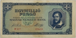 Hungary - 1000000 Pengo 1945