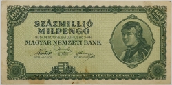Hungary - 100000000 Milpengo 1946