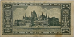 Hungary - 100000000 Milpengo 1946