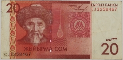 Kyrgyzstán 20 Som 2009