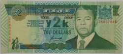 Fiji - 2 Dollars 2000 