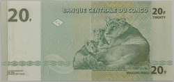 Congo - 20 Francs 2003