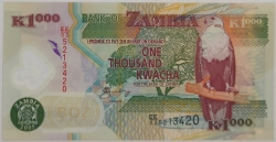 Zambia - 1000 Kwacha 2005