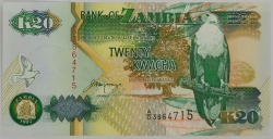 Zambia - 20 Kwacha 1992