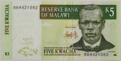 Malawi - 5 Kwacha 2004