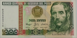 Peru - 1000 Intis 1988