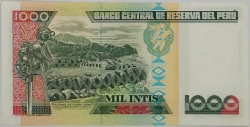 Peru - 1000 Intis 1988