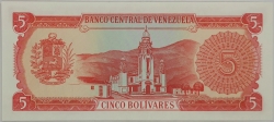 Venezuela - 5 Bolivares 1989