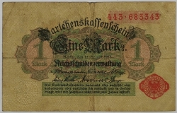 Germany - 1 Mark 1914 Red Seal
