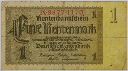 Germany - 1 Rentenmark 1937