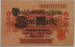 Germany - 2 Mark 1914 Red Seal