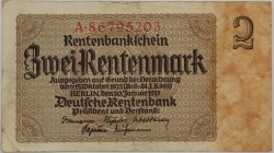 Germany - 2 Rentenmark 1937 