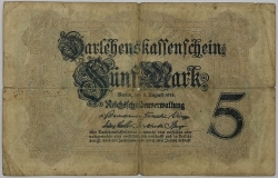 Germany - 5 Mark 1914 