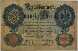 Germany - 20 Mark 1908