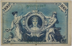 Germany - 100 Mark 1908 green seal