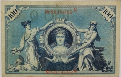 Germany - 100 Mark 1908 red seal