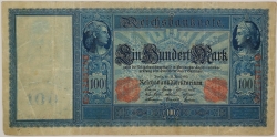 Germany - 100 Mark 1910 red seal 