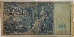Germany - 100 Mark 1910 red seal