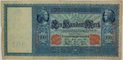 Germany - 100 Mark 1910 red seal 