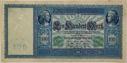 Germany - 100 Mark 1910 green seal
