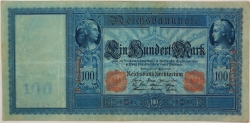 Germany - 100 Mark 1910 red seal
