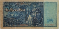 Germany - 100 Mark 1910 red seal
