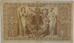 Germany - 1000 Mark 1910 green seal