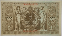 Germany - 1000 Mark 1910 red seal 