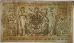 Germany - 1000 Mark 1910 red seal 