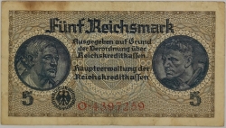 Germany - 5 Reichsmark 1940-1945