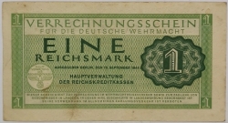 Germany - 1 Reichsmark 1944 Deutsche Wehrmacht 