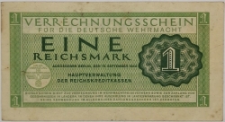 Germany - 1 Reichsmark 1944 Deutsche Wehrmacht 
