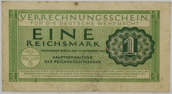 Germany - 1 Reichsmark 1944 Deutsche Wehrmacht