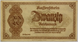 Germany - 20 Reichsmark 1945 Sudetenland and Lower Silesia  